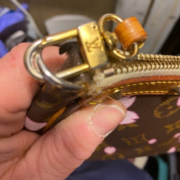 Louis Vuitton x Takashi Murakami Monogram Cherry Blossom Pochette Accessoires - Picture 11 of 13